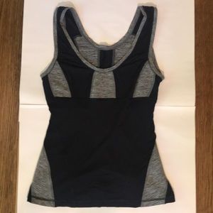Lululemon Running Tank Top in Black and Grey